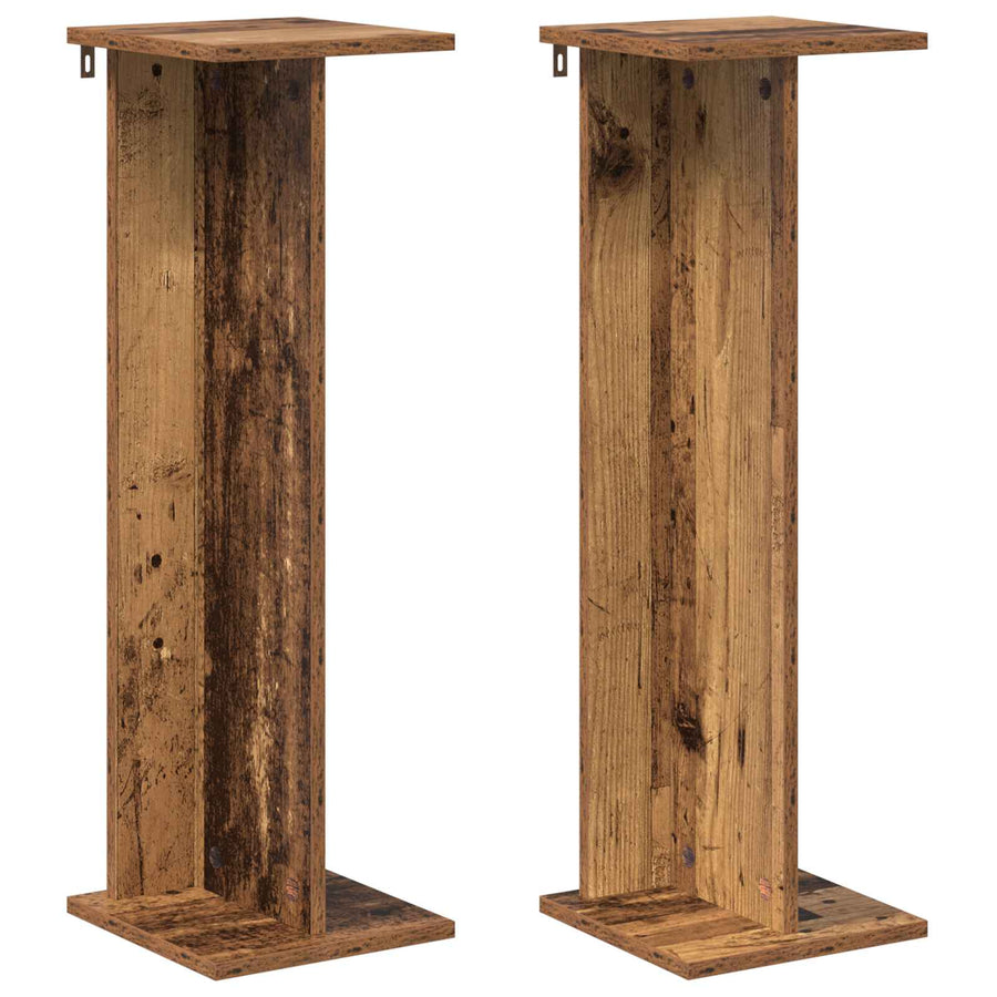 Plantenstandaard 2 pcs Oudhout 25 x 25,5 x 80,5 cm