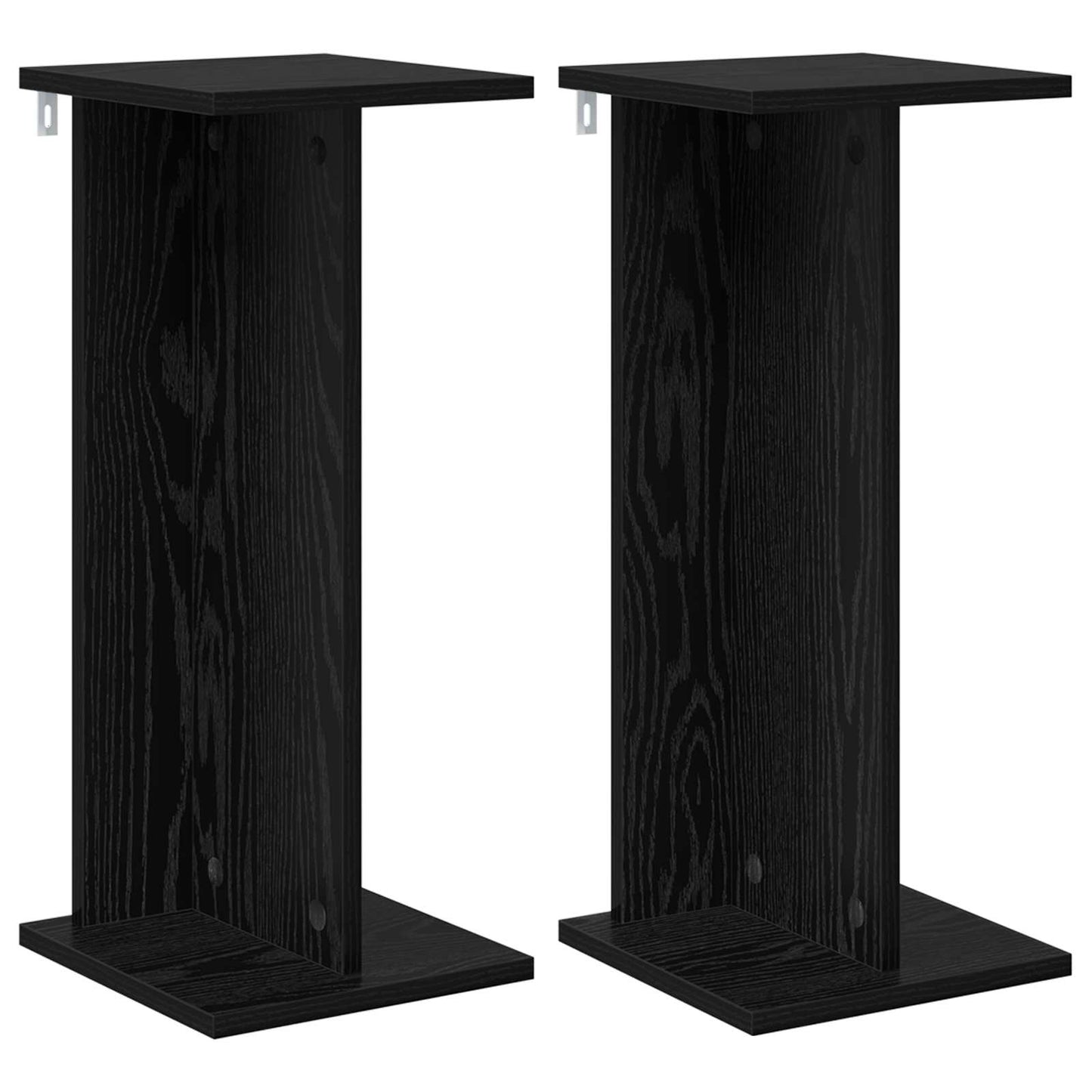 Plantenstandaard 2 pcs Zwarte Eik 25 x 25,5 x 60,5 cm