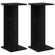 Plantenstandaard 2 pcs Zwarte Eik 25 x 25,5 x 60,5 cm