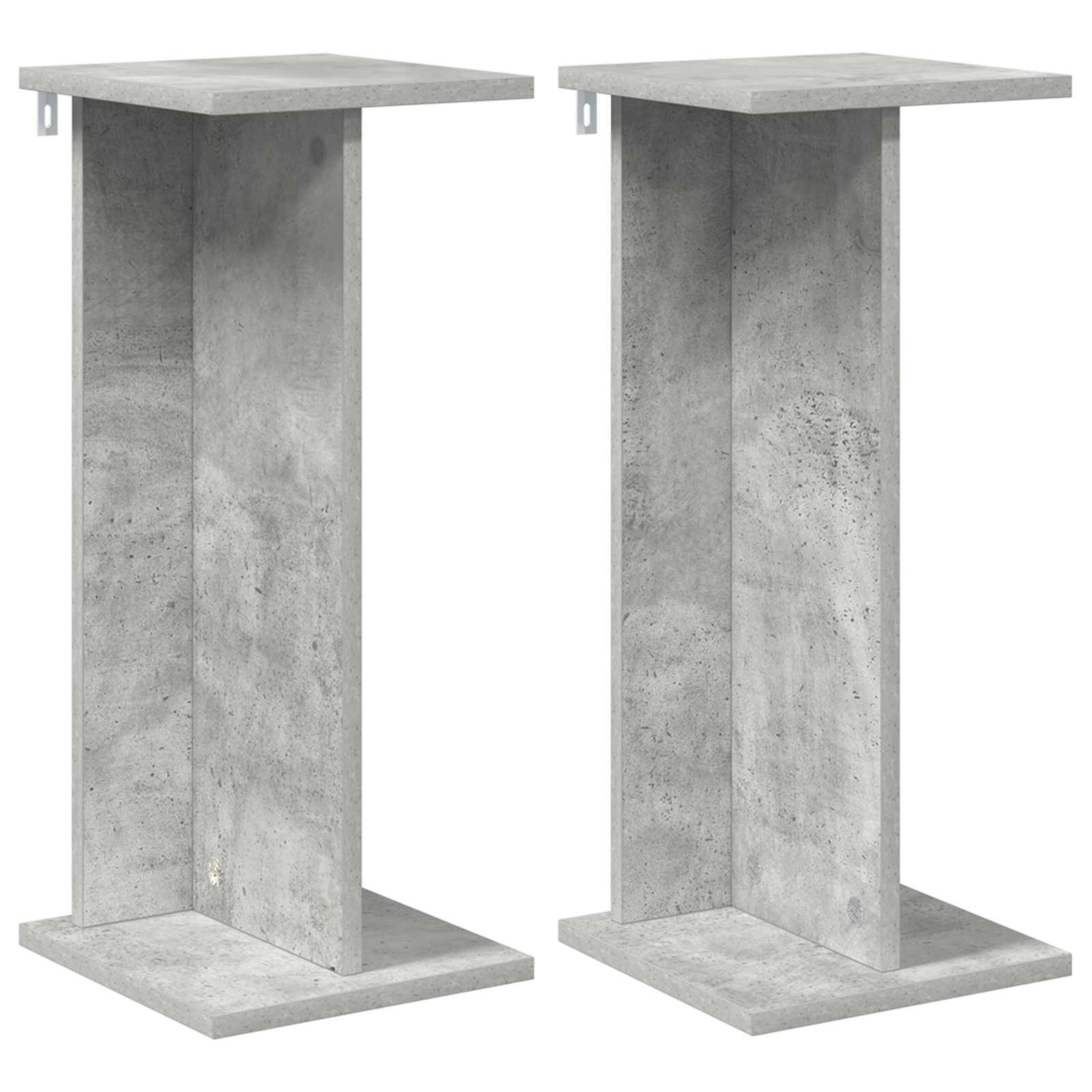 Plantenstandaard 2 pcs Beton Grijs 25 x 25,5 x 60,5 cm