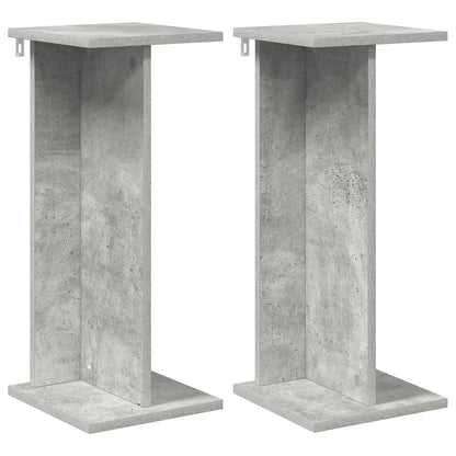 Plantenstandaard 2 pcs Beton Grijs 25 x 25,5 x 60,5 cm