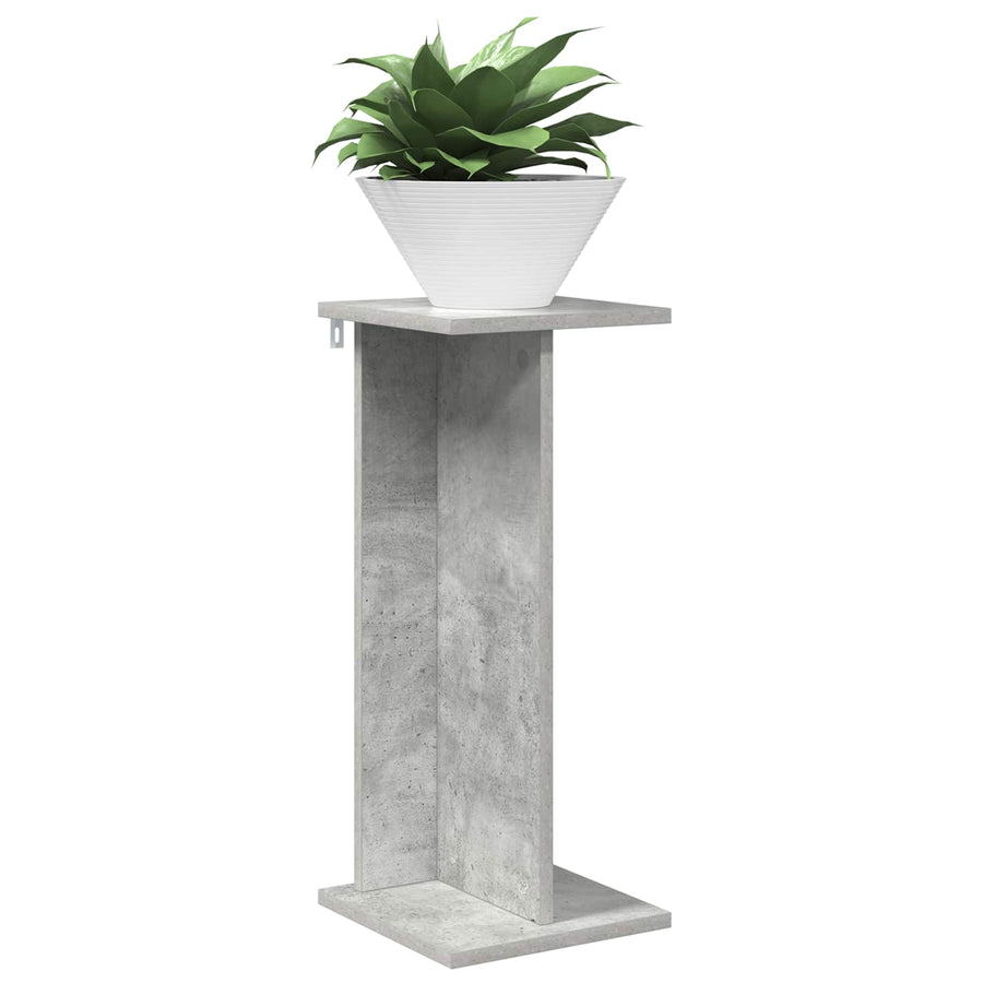 Plantenstandaard 2 pcs Beton Grijs 25 x 25,5 x 60,5 cm