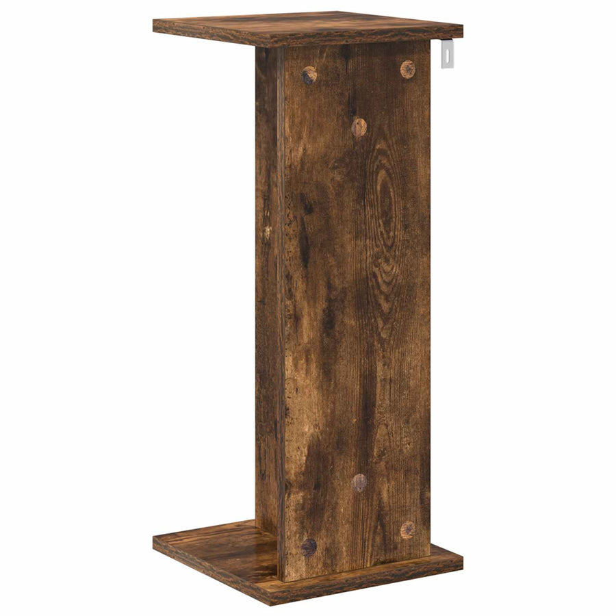 Plantenstandaard 2 pcs Gerookte Eik 25 x 25,5 x 60,5 cm