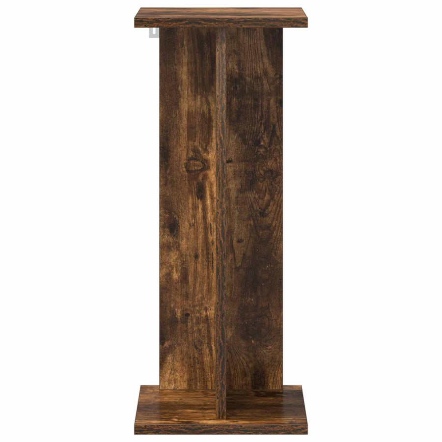 Plantenstandaard 2 pcs Gerookte Eik 25 x 25,5 x 60,5 cm