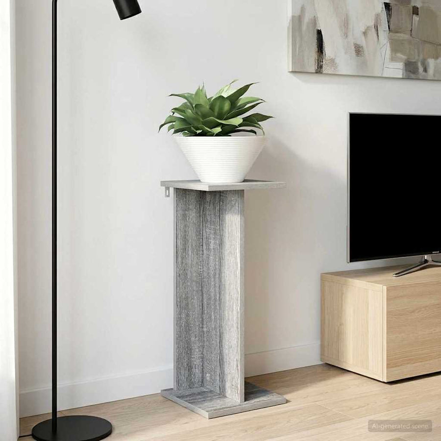 Plantenstandaard 2 pcs Grijze Sonoma 25 x 25,5 x 60,5 cm