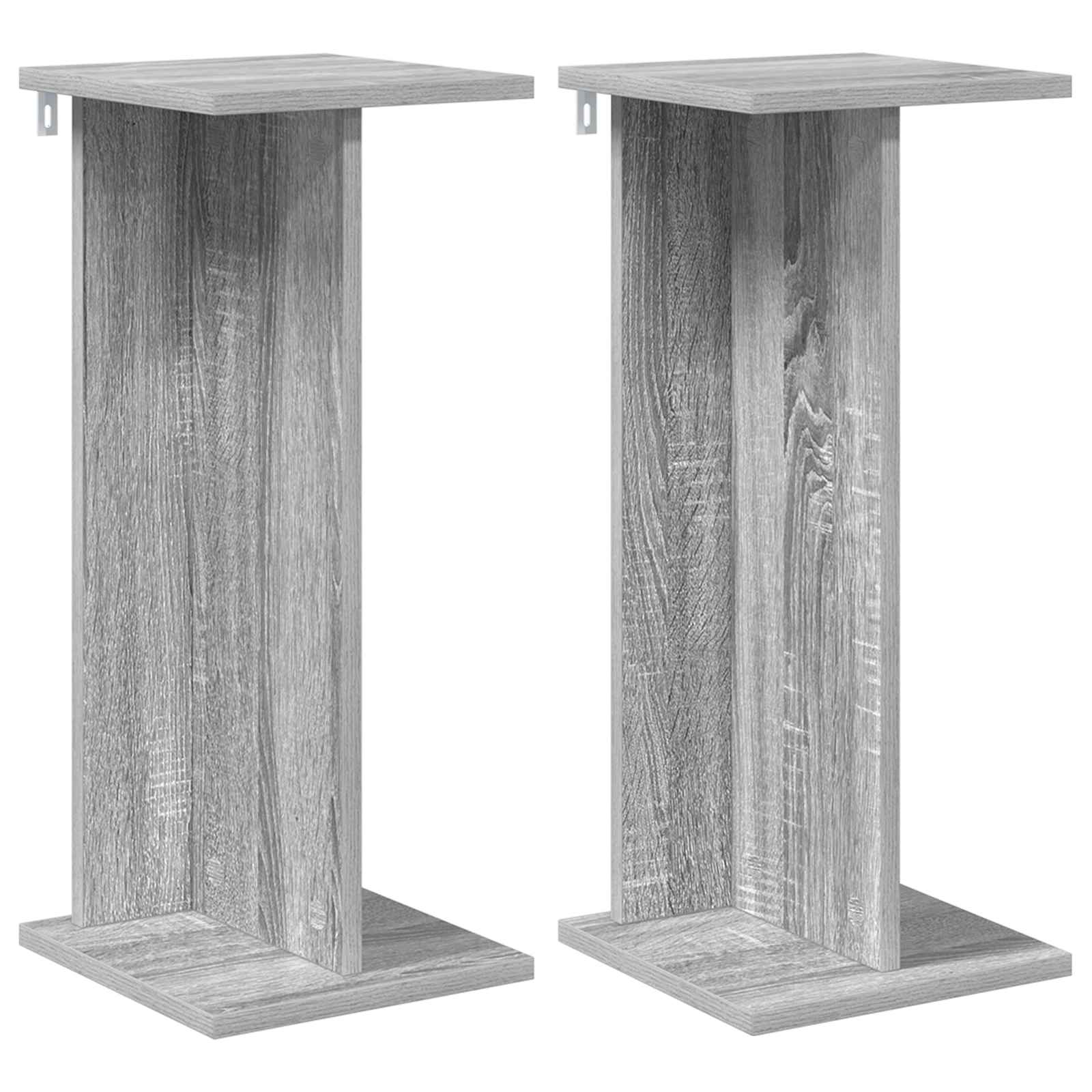 Plantenstandaard 2 pcs Grijze Sonoma 25 x 25,5 x 60,5 cm