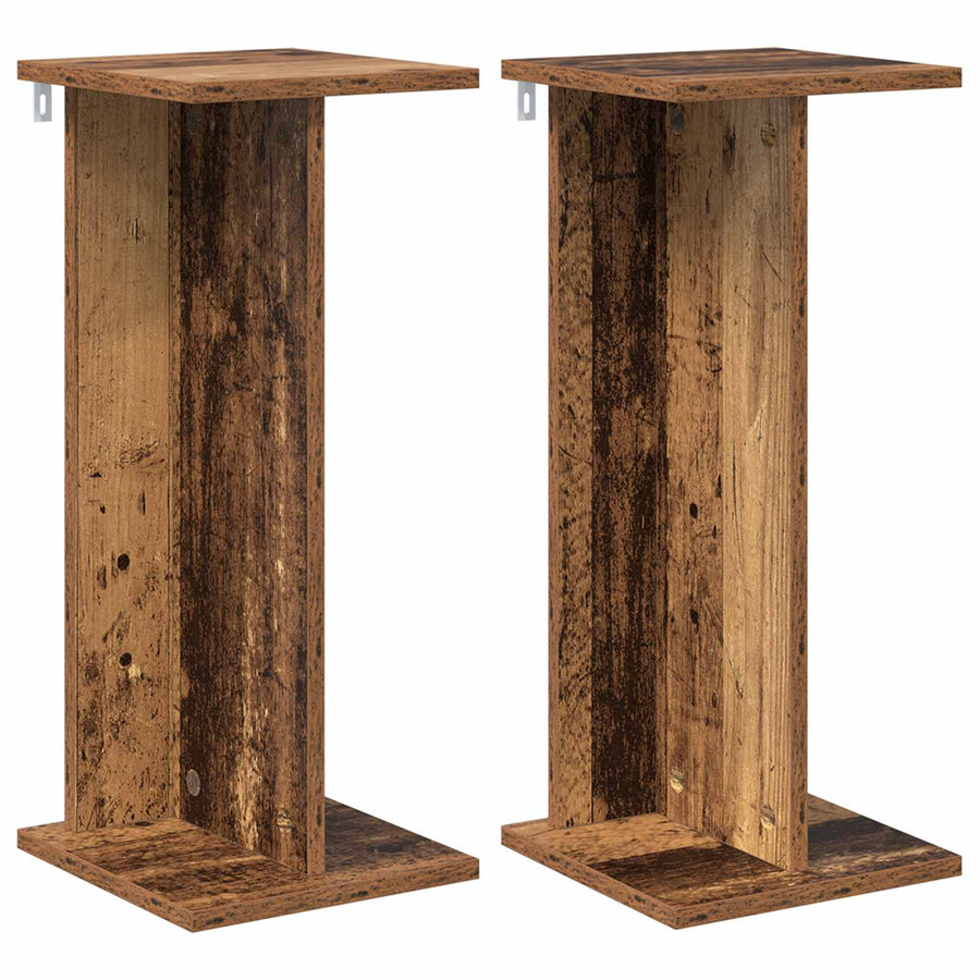 Plantenstandaard 2 pcs Oudhout 25 x 25,5 x 60,5 cm