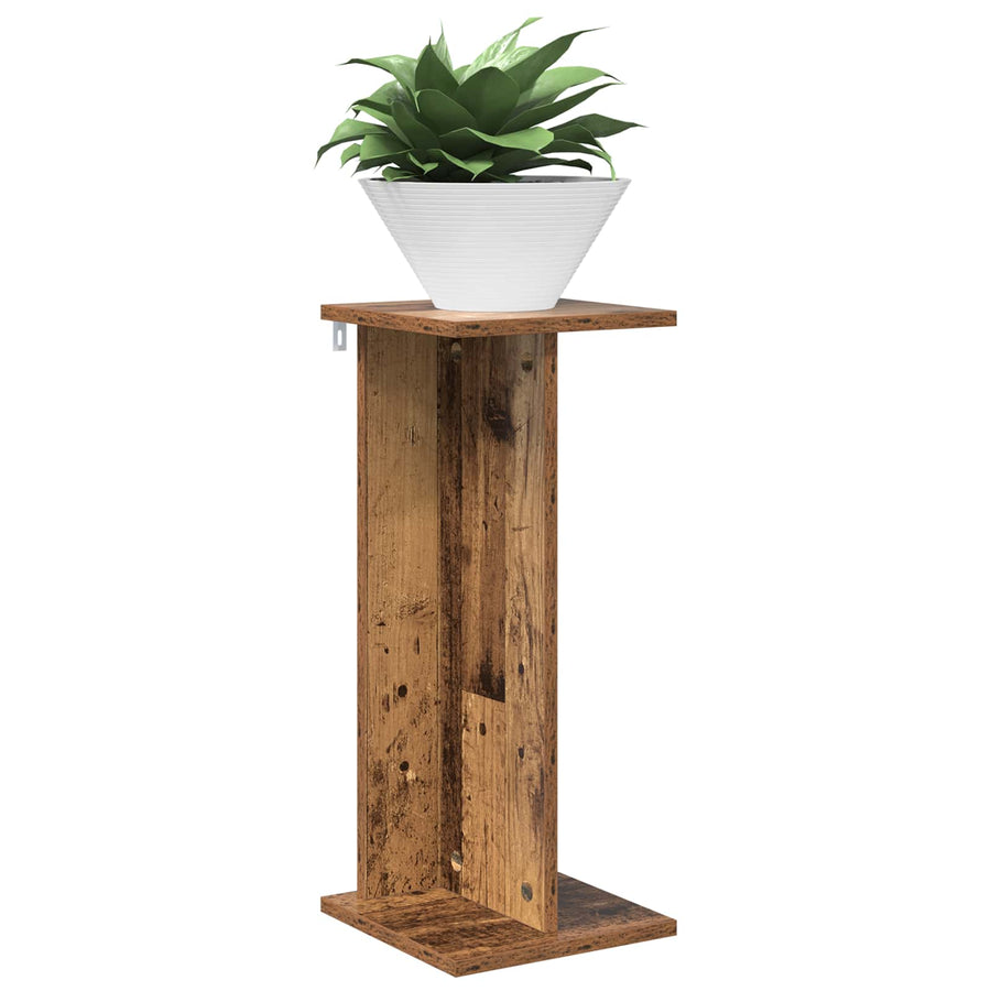 Plantenstandaard 2 pcs Oudhout 25 x 25,5 x 60,5 cm