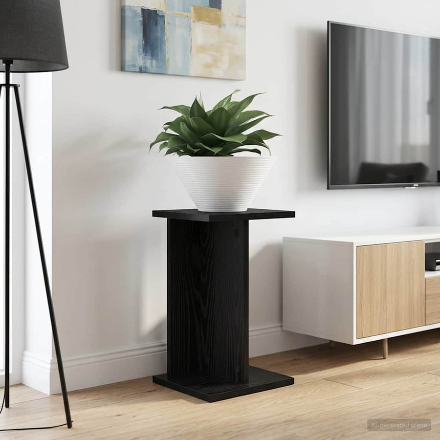 Plantenstandaard 2 pcs Zwarte Eik 25 x 25,5 x 40,5 cm