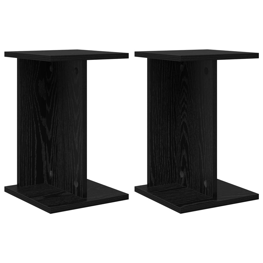 Plantenstandaard 2 pcs Zwarte Eik 25 x 25,5 x 40,5 cm