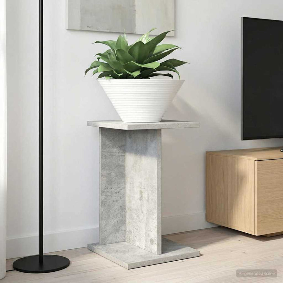Plantenstandaard 2 pcs Beton Grijs 25 x 25,5 x 40,5 cm