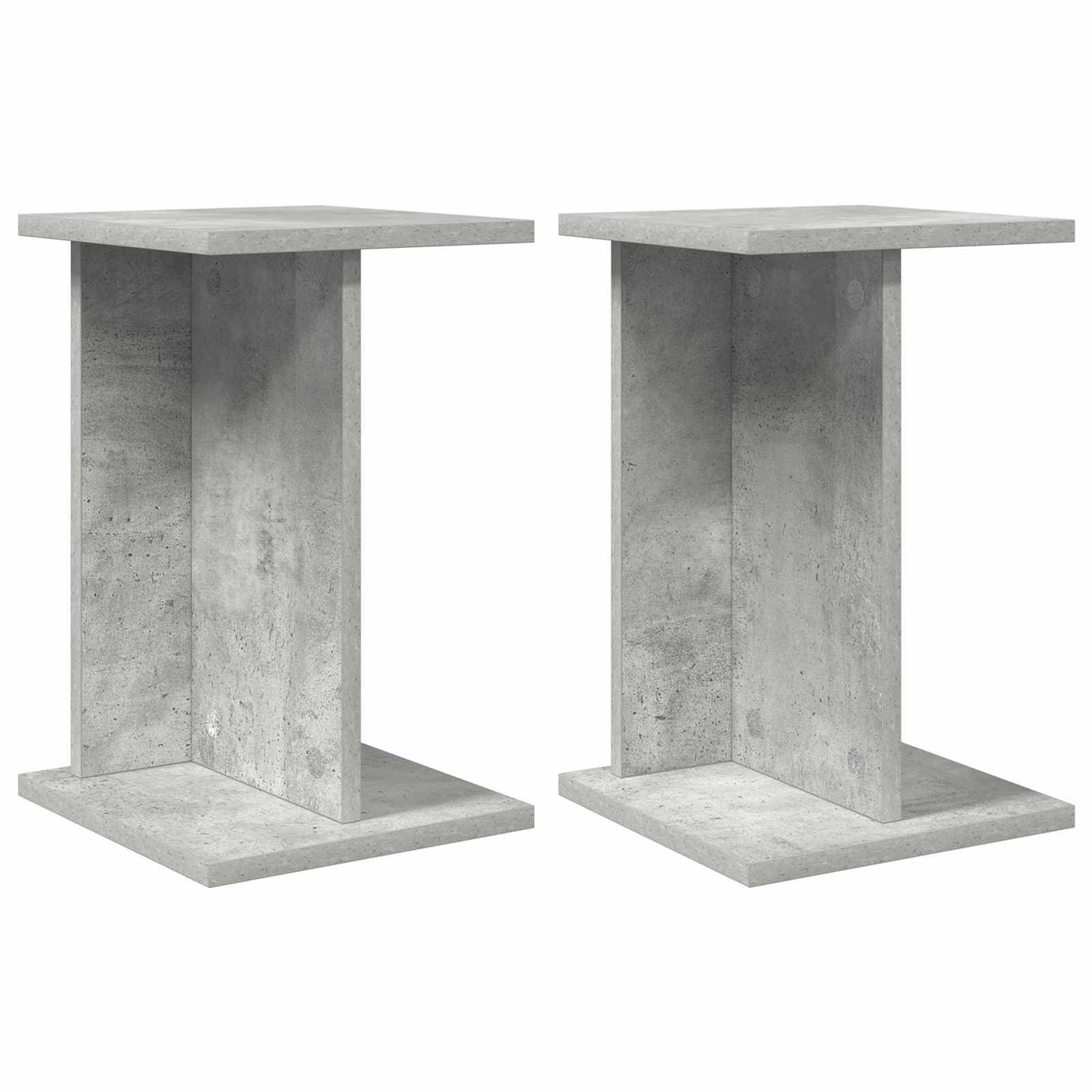 Plantenstandaard 2 pcs Beton Grijs 25 x 25,5 x 40,5 cm