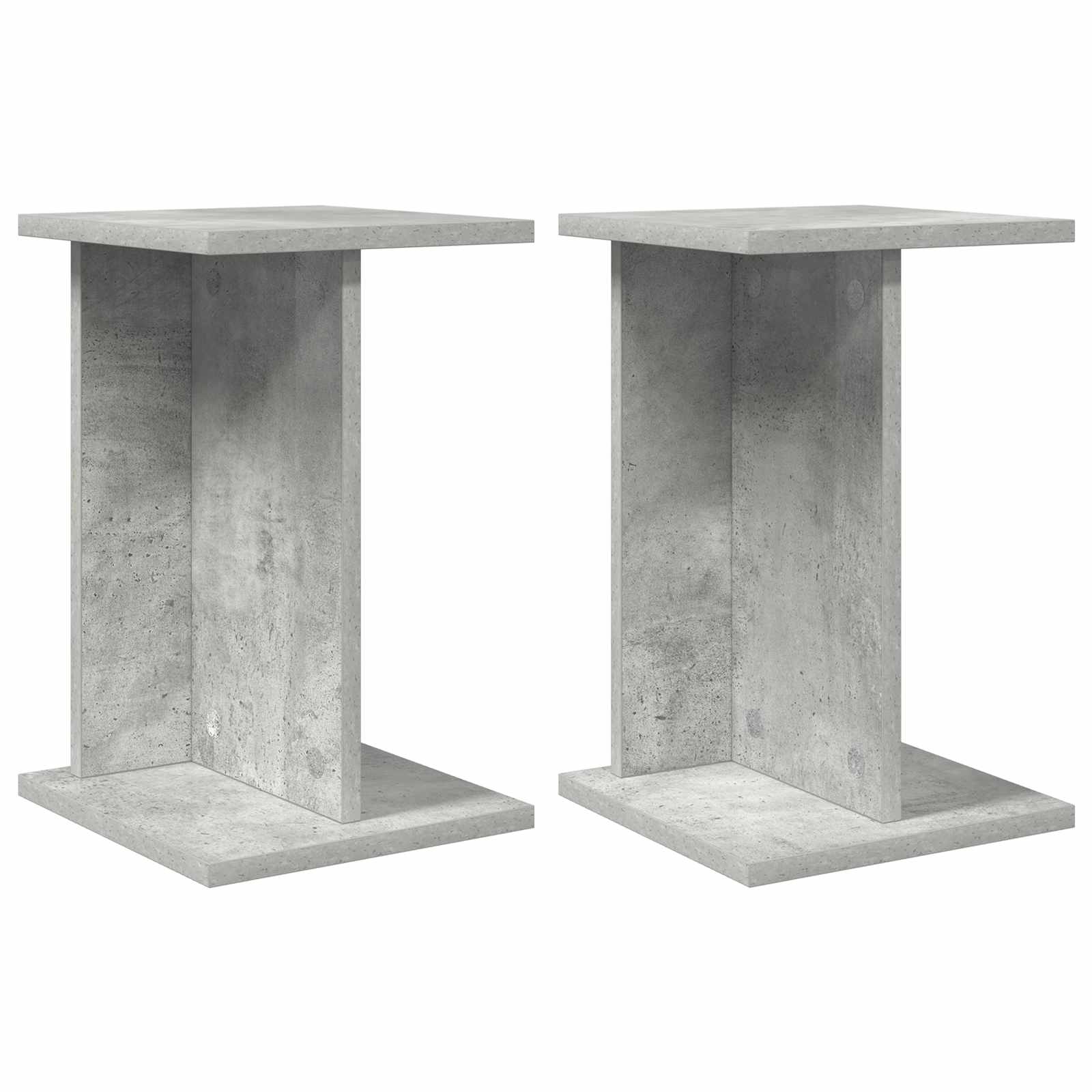 Plantenstandaard 2 pcs Beton Grijs 25 x 25,5 x 40,5 cm