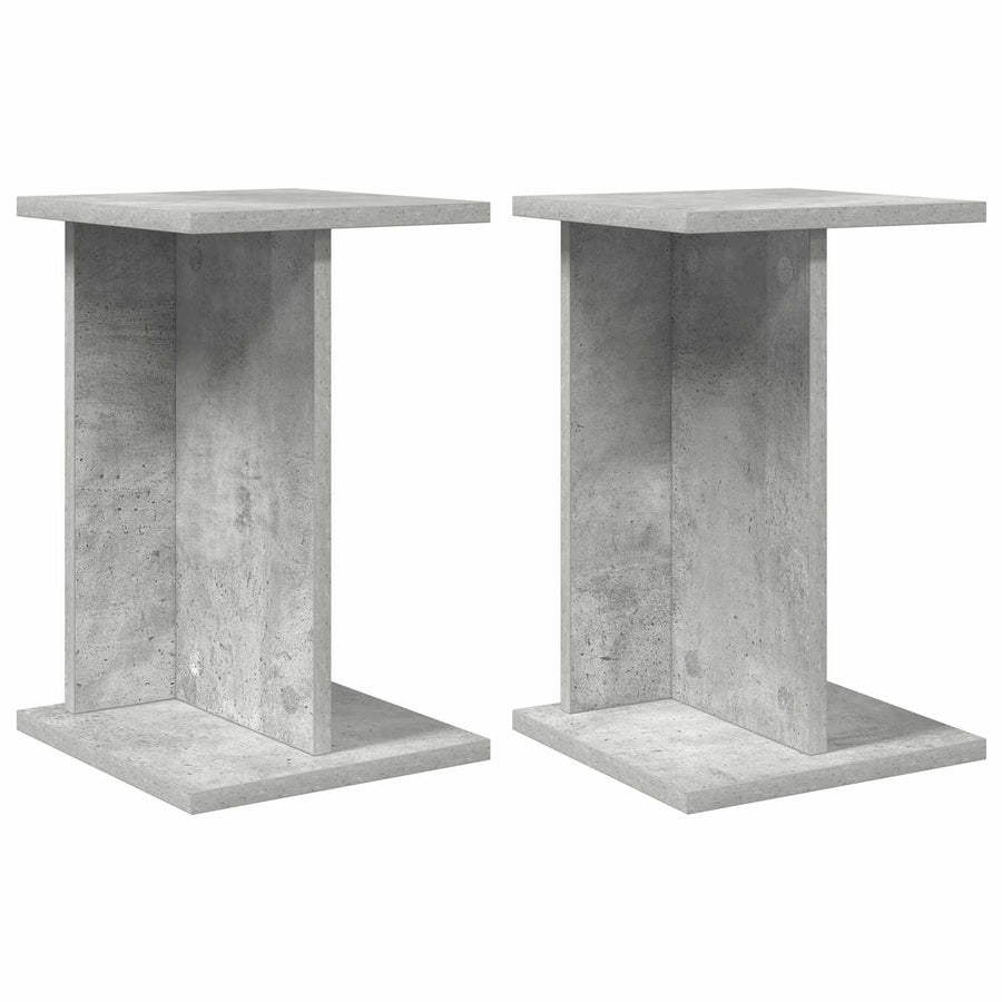 Plantenstandaard 2 pcs Beton Grijs 25 x 25,5 x 40,5 cm