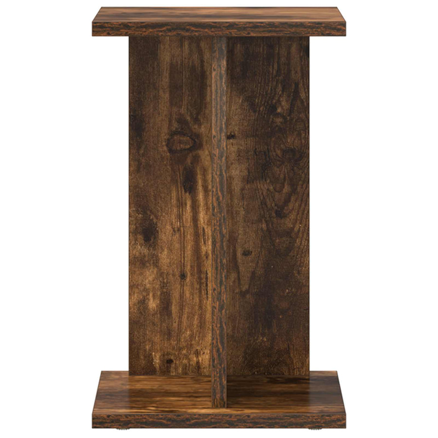 Plantenstandaard 2 pcs Gerookte Eik 25 x 25,5 x 40,5 cm