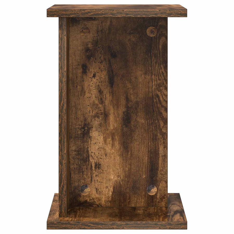 Plantenstandaard 2 pcs Gerookte Eik 25 x 25,5 x 40,5 cm