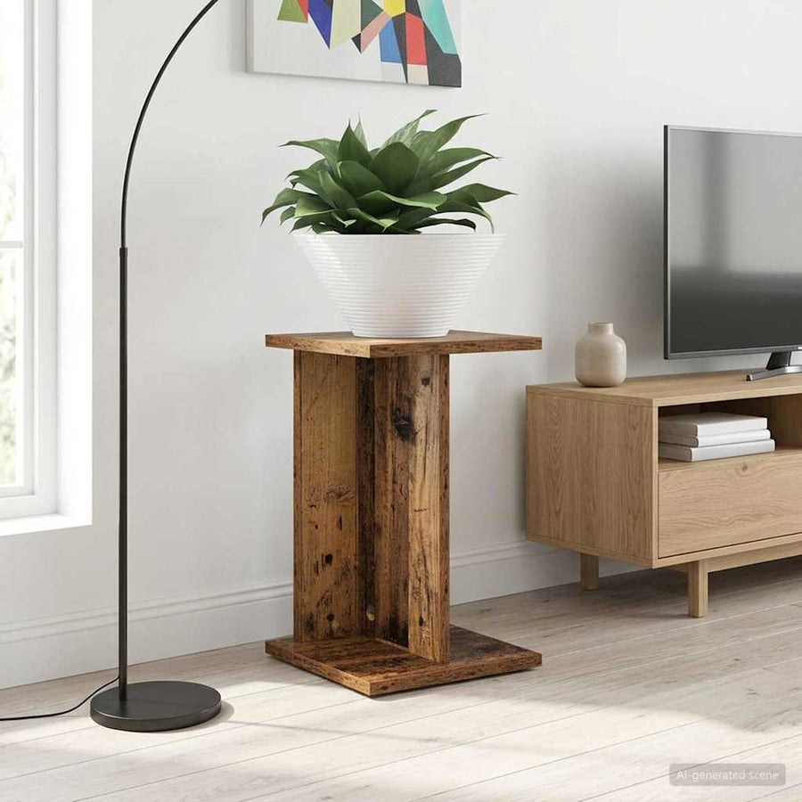 Plantenstandaard Oudhout 25 x 25,5 x 40,5 cm Geconstrueerd hout