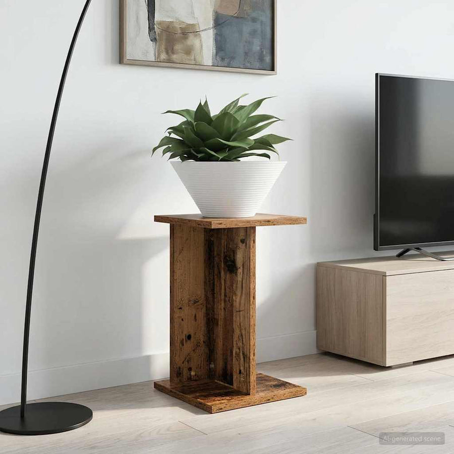 Plantenstandaard 2 pcs Oudhout 25 x 25,5 x 40,5 cm