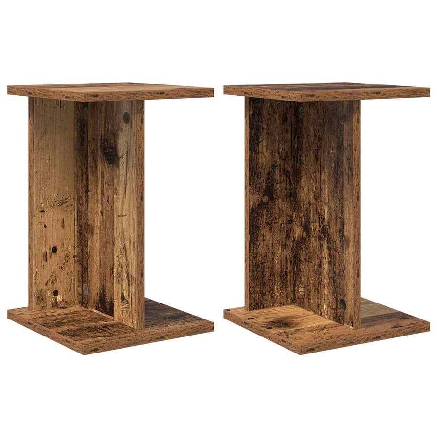 Plantenstandaard 2 pcs Oudhout 25 x 25,5 x 40,5 cm