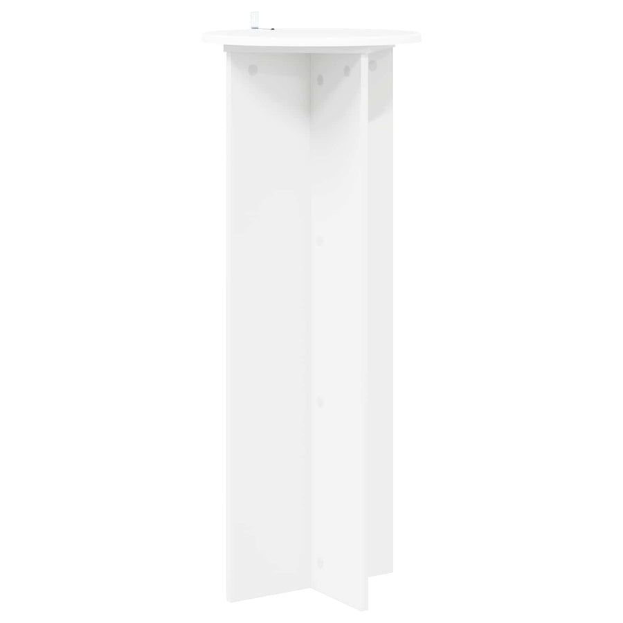 Plantenstandaard 2 pcs Wit Ø40 x 100 cm Bewerkt hout