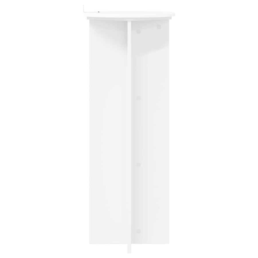 Plantenstandaard 2 pcs Wit Ø40 x 100 cm Bewerkt hout