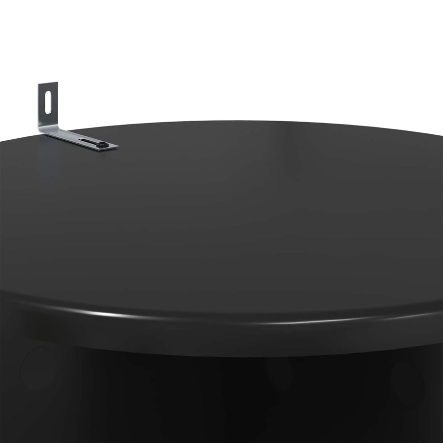 Plantenstandaard 2 pcs Zwart Ø40 x 100 cm Bewerkt hout