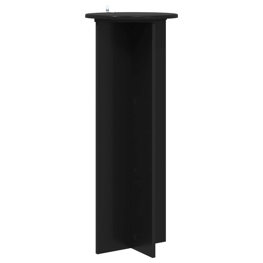Plantenstandaard 2 pcs Zwart Ø40 x 100 cm Bewerkt hout
