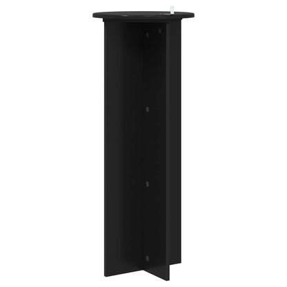 Plantenstandaard 2 pcs Zwart Ø40 x 100 cm Bewerkt hout
