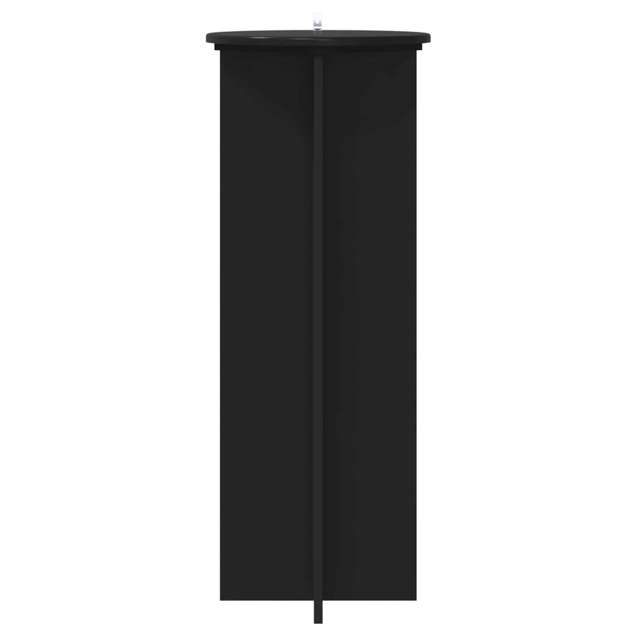 Plantenstandaard 2 pcs Zwart Ø40 x 100 cm Bewerkt hout