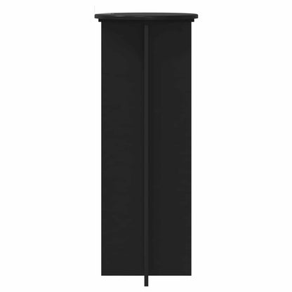 Plantenstandaard 2 pcs Zwart Ø40 x 100 cm Bewerkt hout