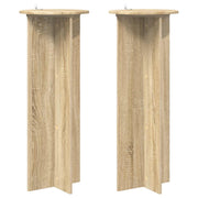 Plantenstandaard 2 stuks Ø40x100 cm Sonoma eiken bewerkt hout