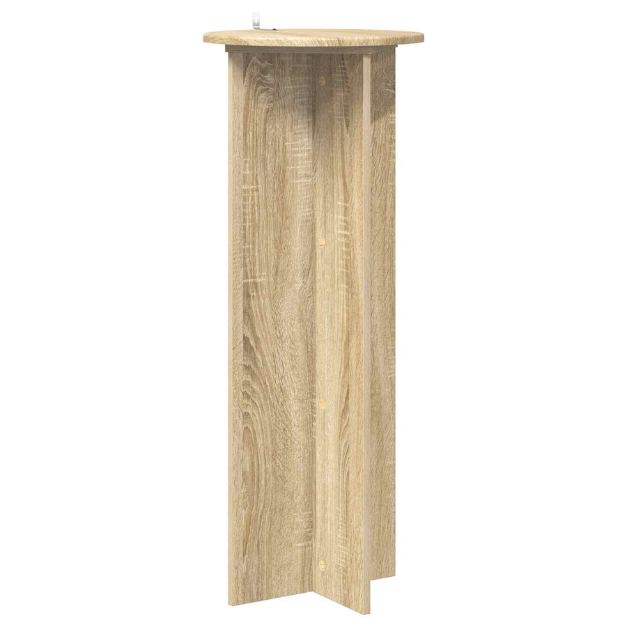Plantenstandaard 2 pcs Sonoma Eiken Ø40 x 100 cm Bewerkt hout
