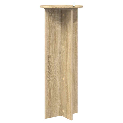 Plantenstandaard 2 pcs Sonoma Eiken Ø40 x 100 cm Bewerkt hout