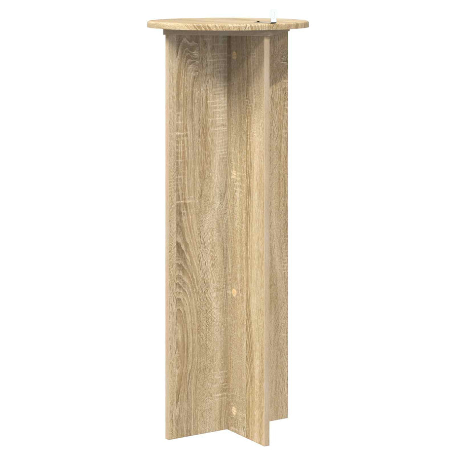 Plantenstandaard 2 pcs Sonoma Eiken Ø40 x 100 cm Bewerkt hout