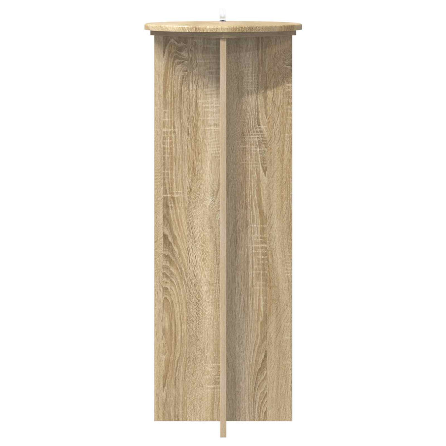 Plantenstandaard 2 pcs Sonoma Eiken Ø40 x 100 cm Bewerkt hout