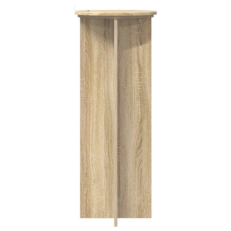 Plantenstandaard 2 pcs Sonoma Eiken Ø40 x 100 cm Bewerkt hout
