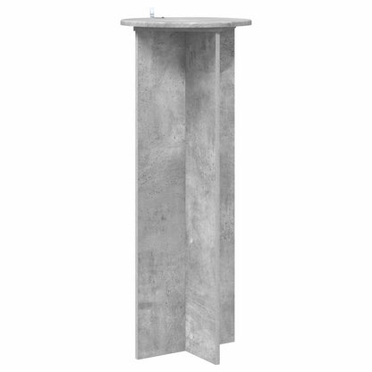 Plantenstandaard 2 pcs Betongrijs Ø40 x 100 cm Bewerkt hout