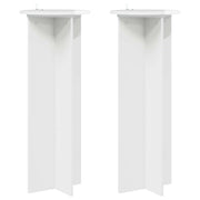 Plantenstandaard 2 stuks hoogglans wit 40x100 cm bewerkt hout