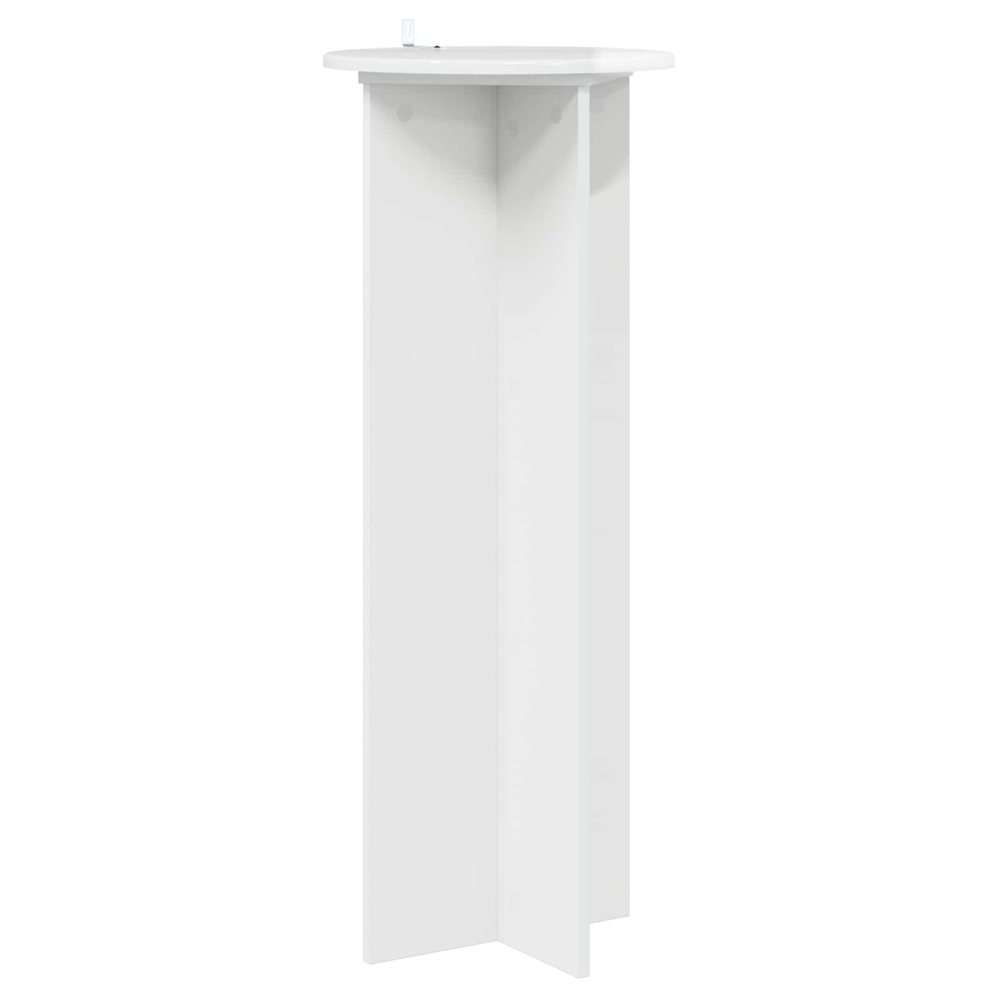 Plantenstandaard 2 pcs Hoogglans Wit Ø40 x 100 cm Bewerkt hout