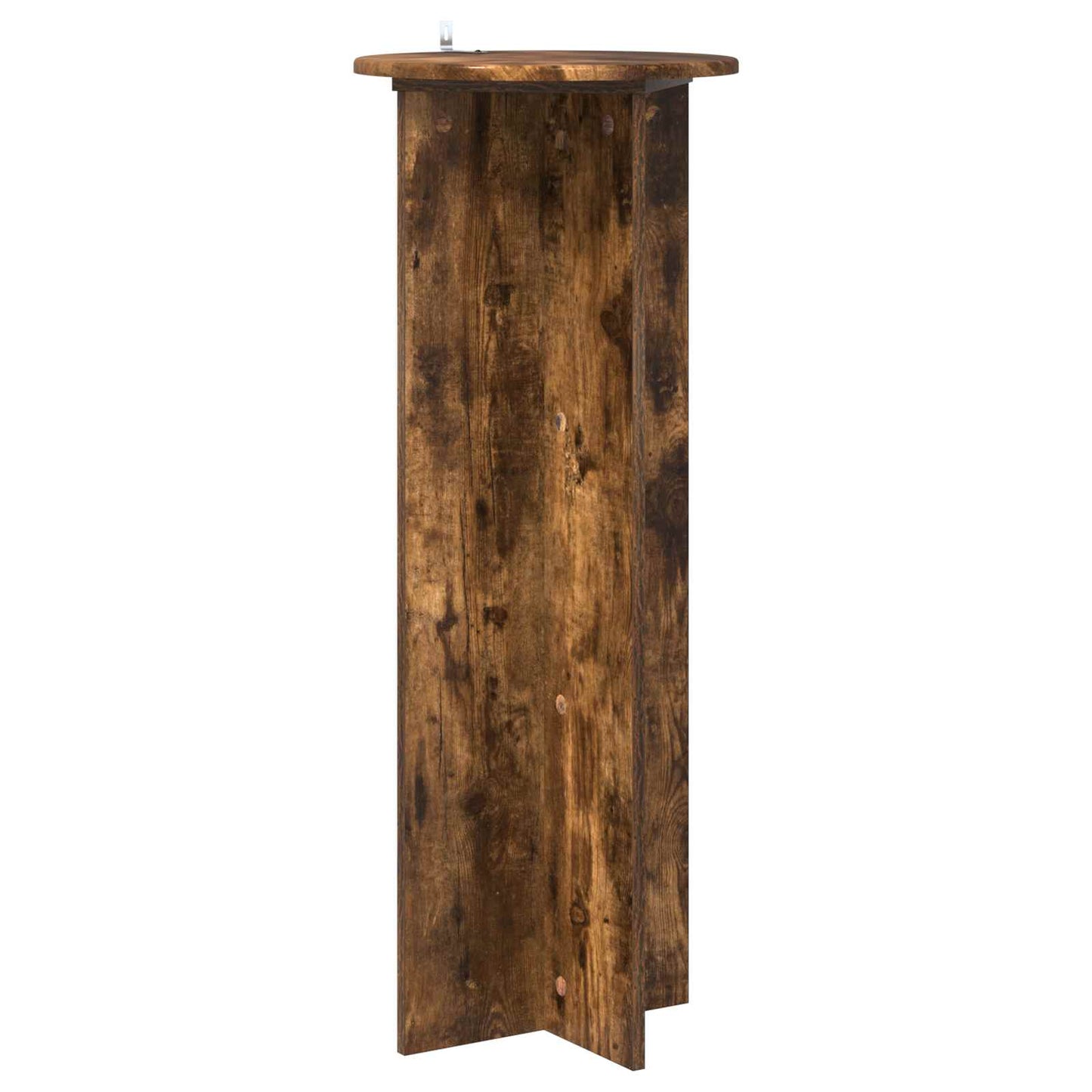 Plantenstandaard 2 pcs Gerookt eiken Ø40 x 100 cm Bewerkt hout