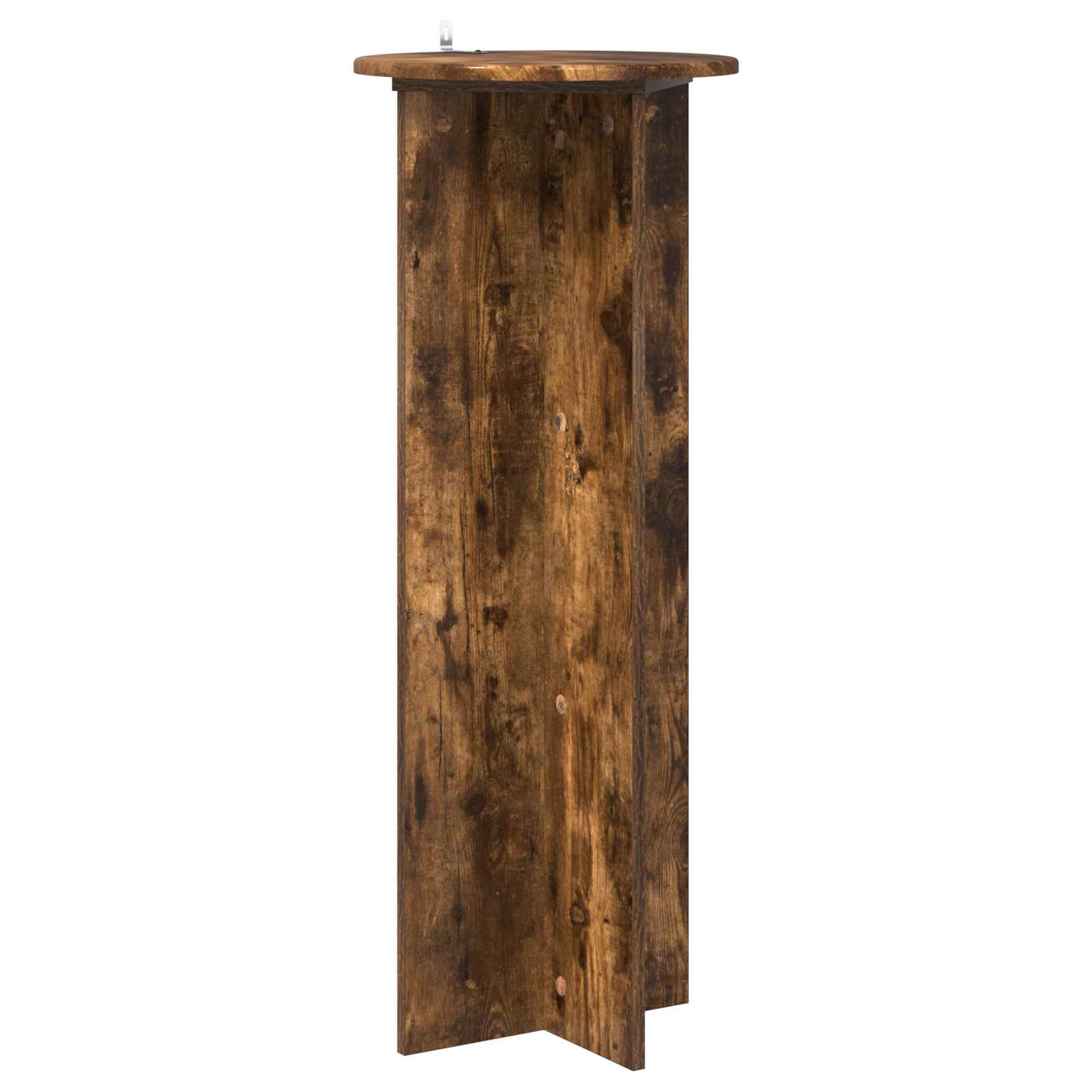 Plantenstandaard 2 pcs Gerookt eiken Ø40 x 100 cm Bewerkt hout