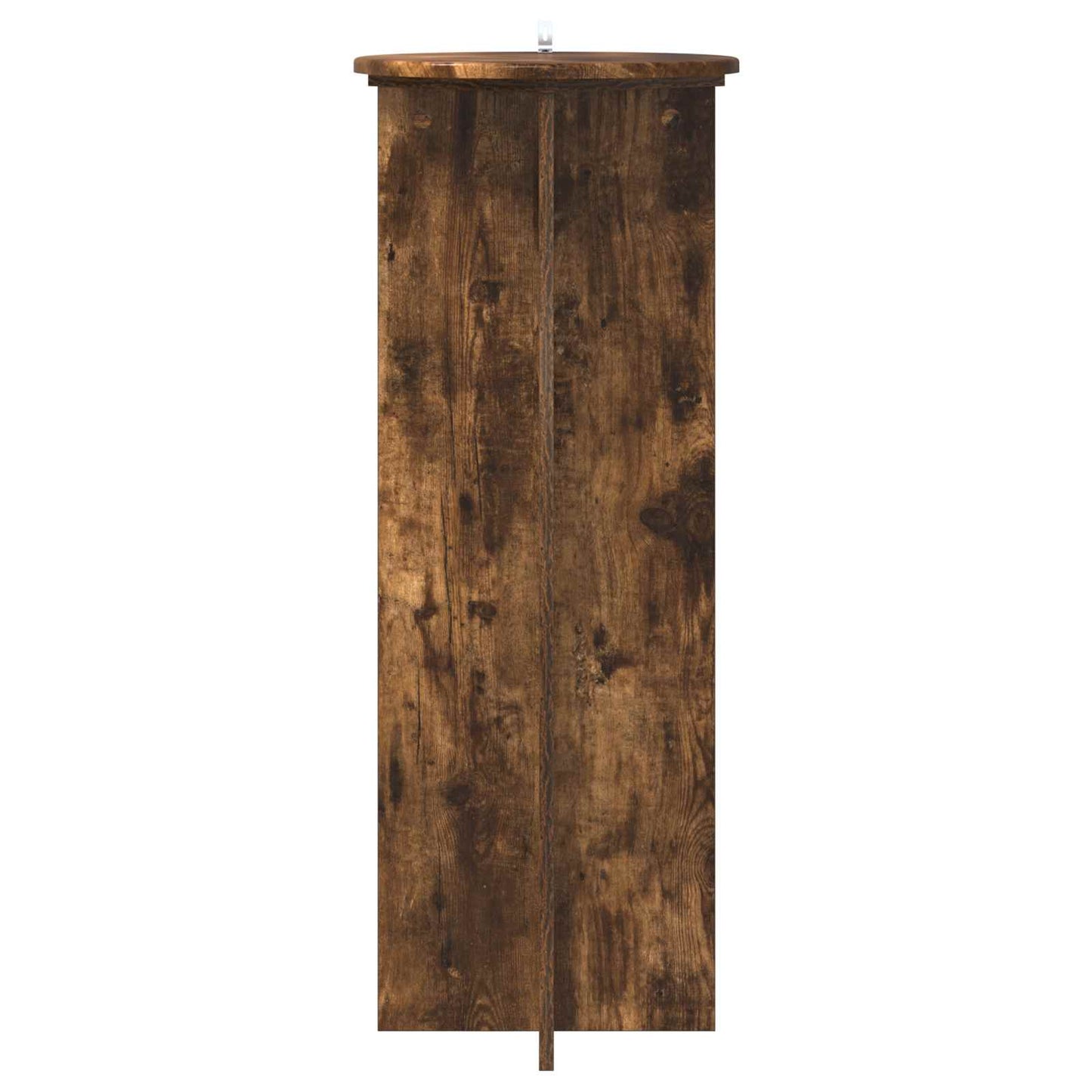 Plantenstandaard 2 pcs Gerookt eiken Ø40 x 100 cm Bewerkt hout