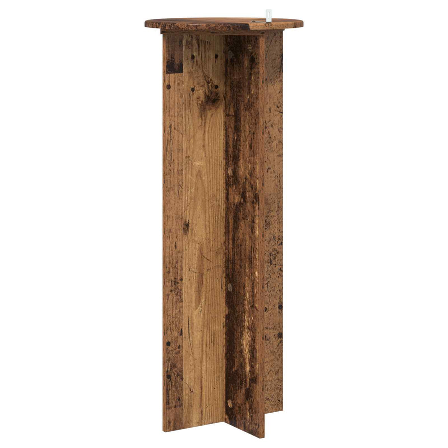 Plantenstandaard 2 pcs Oud hout Ø40 x 100 cm Bewerkt hout