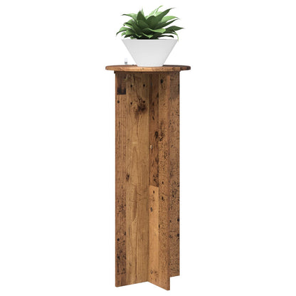 Plantenstandaard 2 pcs Oud hout Ø40 x 100 cm Bewerkt hout