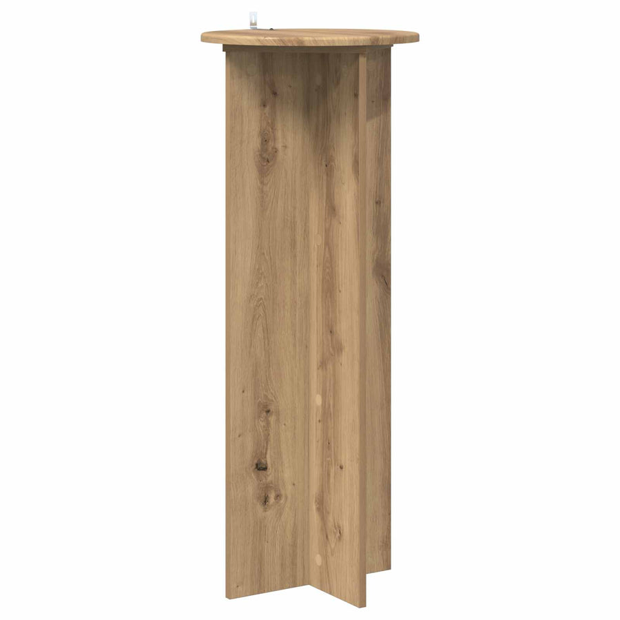 Plantenstandaard 2 pcs Artisanaal eiken Ø40 x 100 cm