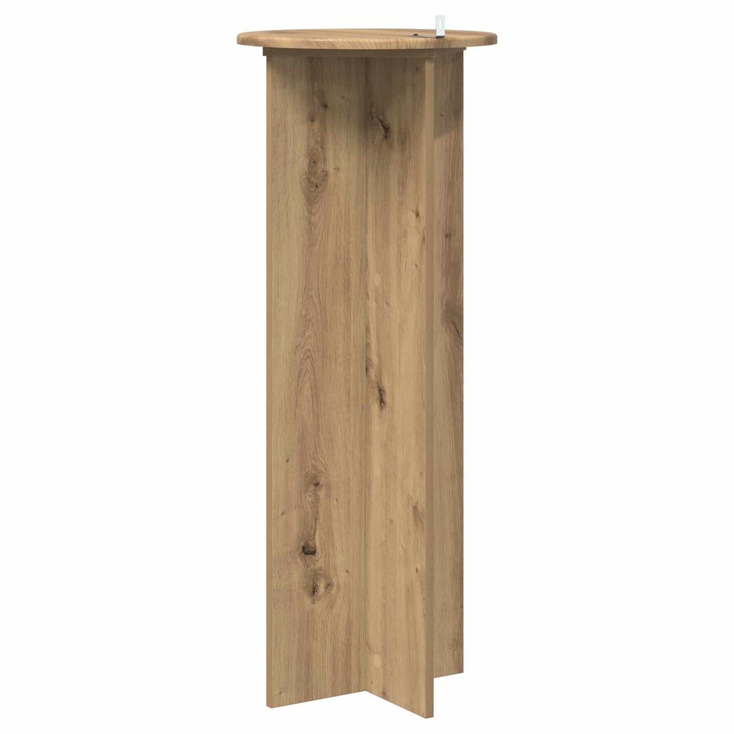 Plantenstandaard 2 pcs Artisanaal eiken Ø40 x 100 cm