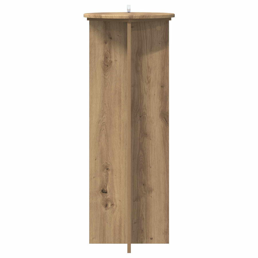 Plantenstandaard 2 pcs Artisanaal eiken Ø40 x 100 cm