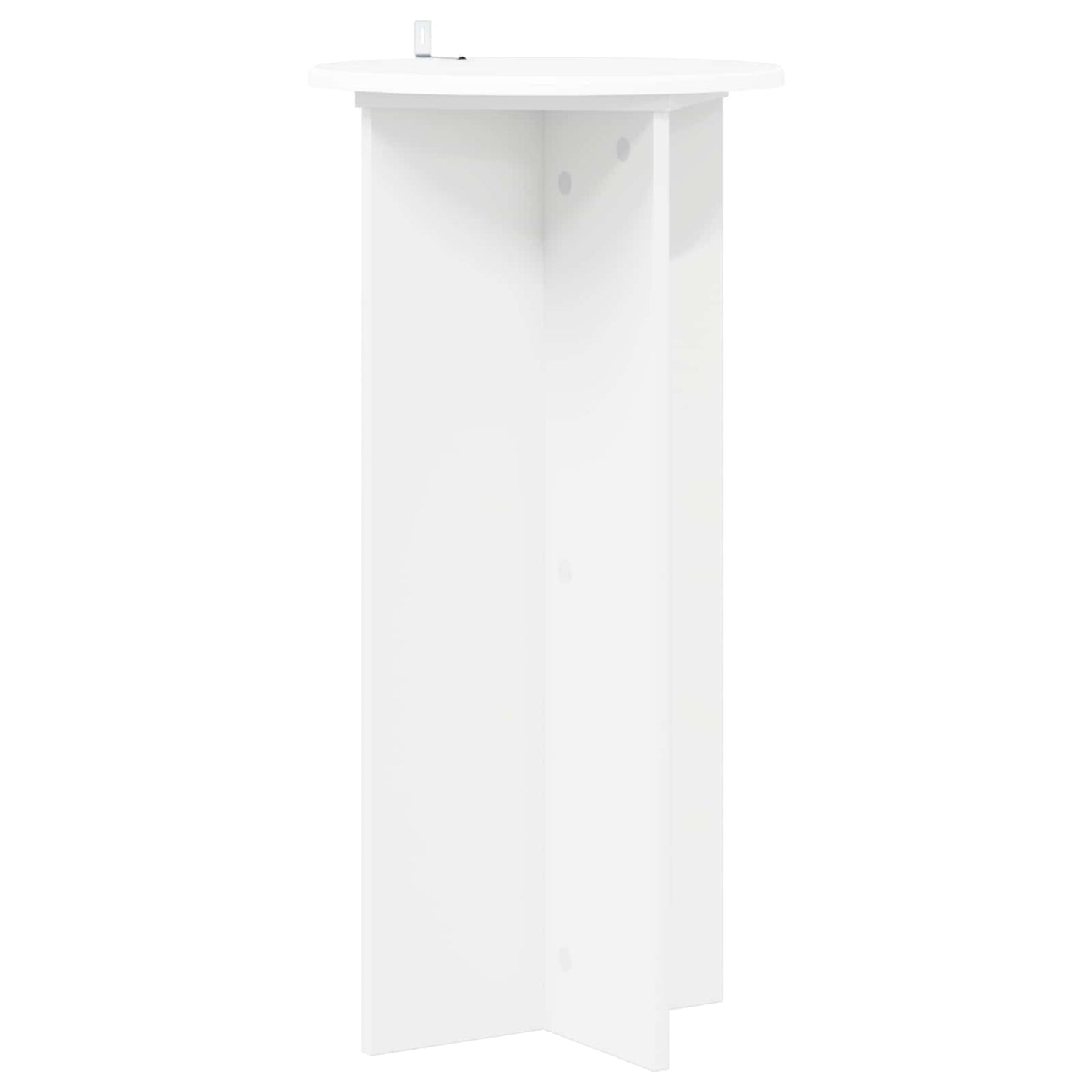 Plantenstandaard 2 pcs Wit Ø40 x 80 cm Bewerkt hout