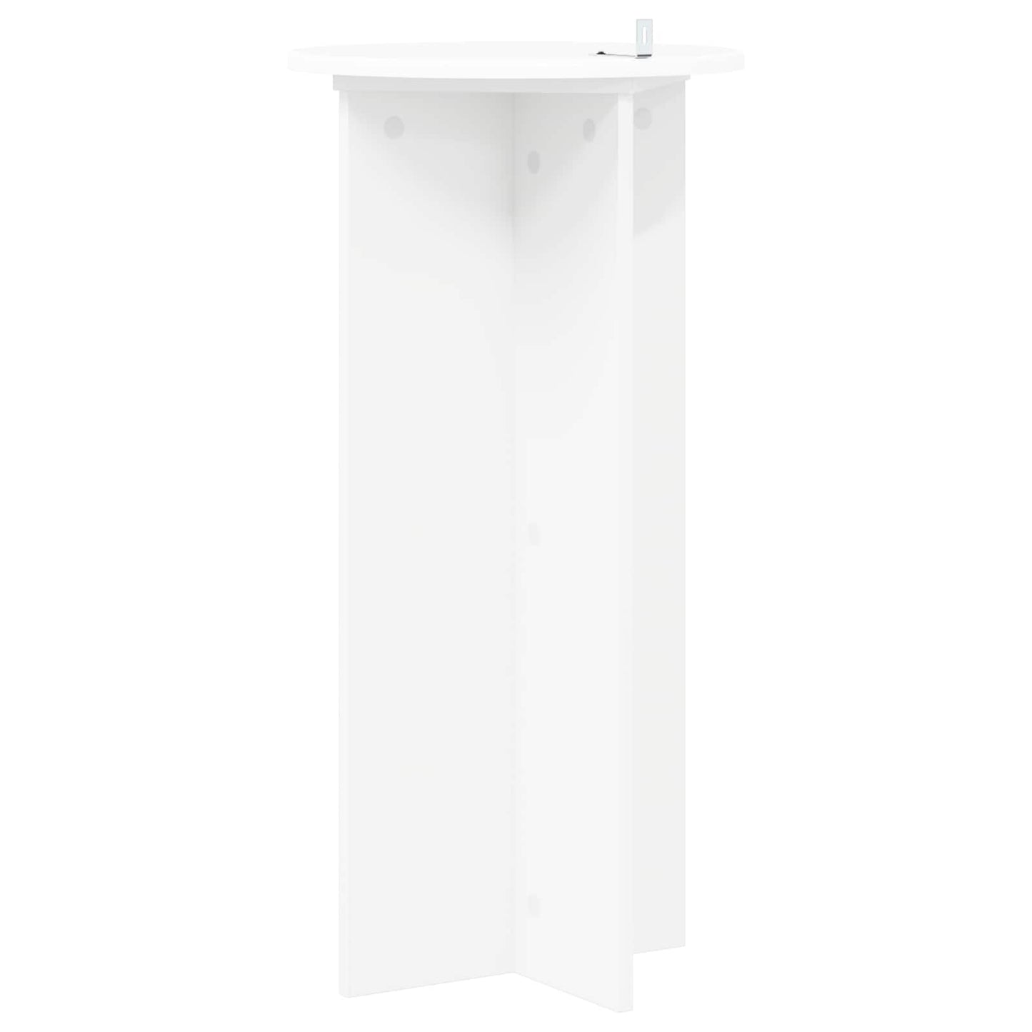 Plantenstandaard 2 pcs Wit Ø40 x 80 cm Bewerkt hout