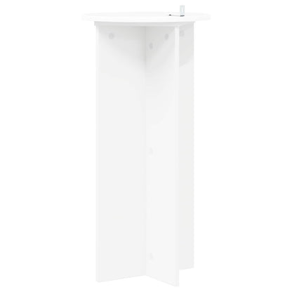 Plantenstandaard 2 pcs Wit Ø40 x 80 cm Bewerkt hout